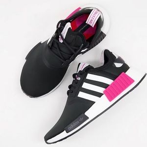 Adidas x Marimekko NMD trainers in Black and Pink